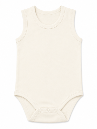 DéBardeur Bébé uni Blanc cassé
