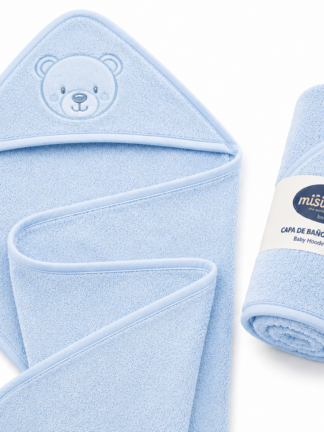 Serviétte  de Bain Bébé – Bleu