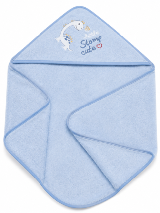 Cape de Bain Bébé  – So Cute à Capuche Bleu