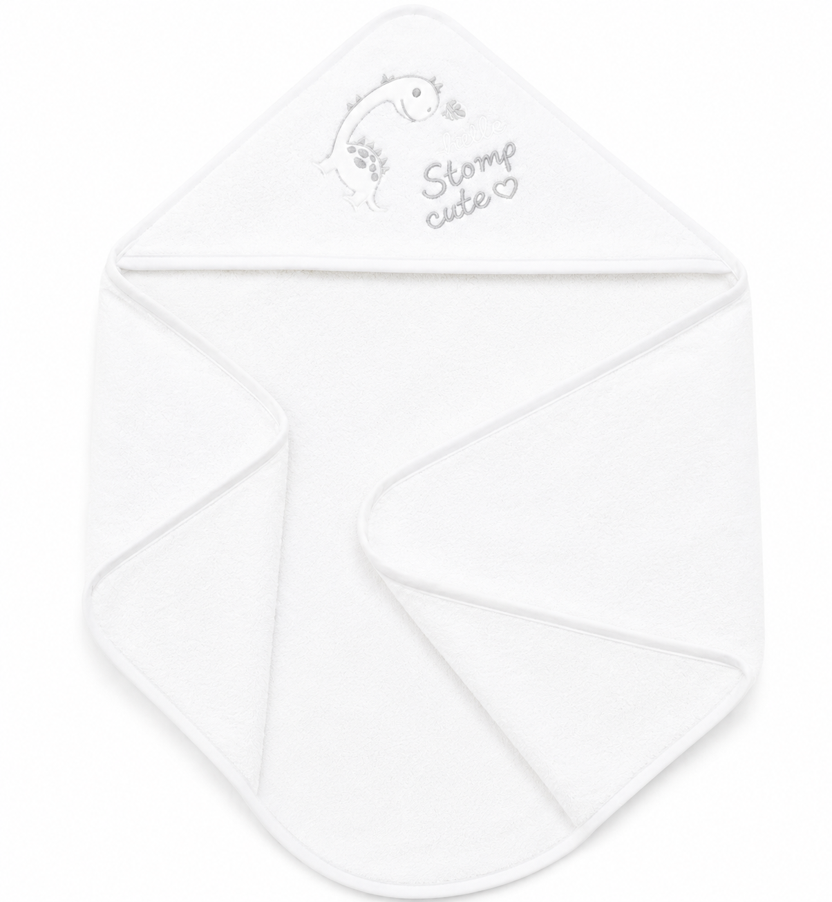 Cape de Bain Bébé – “So Cute” à Capuche Blanc – Image 2