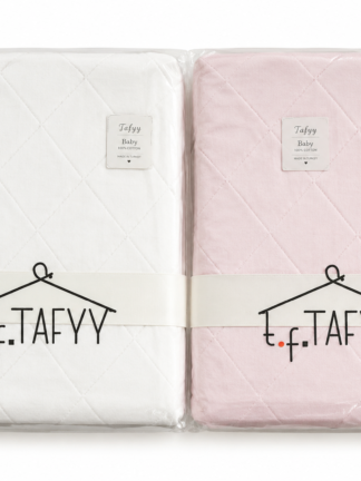 Couverture Bébé Matelassée Rose (0–12 Mois) | 100 % Coton