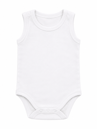 Accueil Body Bébé Débardeur Uni Blanc
