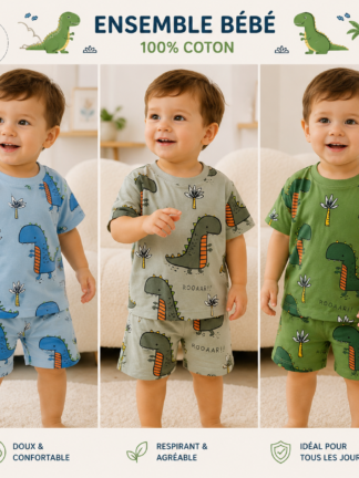 Ensemble Deux Pièces imprimés dinosaures