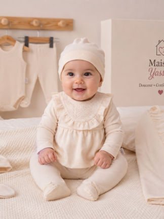 Pack Naissance 7 Pièces Beige  (0-3mois)